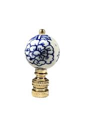 You may purchase a bulb clip adapter here. Chinoiserie Blue And White Lamp Finial Royallampshades