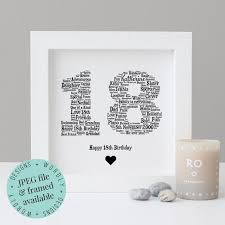 Personalised Birthday Gifts For Best Friend Boy Personalised 18th Birthday Gift Word Art Printable Gift Framed Print Gifts F 13th Birthday Gifts Birthday Gifts For Best Friend Birthday Gifts For Boys