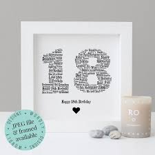 You can even browse our 18th birthday gift ideas by personality type, making it easier to whittle down the offers to custom gifts they're guaranteed to love, whether they're a thrill seeker. Personalised 18th Birthday Gift Word Art Printable Gift Framed Print Gifts For D 13th Birthday Gifts Birthday Gifts For Best Friend 18th Birthday Gifts