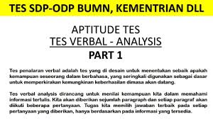 Check spelling or type a new query. Tes Odp Sdp Aptitude Tes Verbal Analysis Youtube