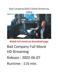 The worst comedy movies of all time, ranked by david sim and eve watling on 8/14/18 at 8:08 am edt these lame comedies may not have generated many laughs, but the reviews are hilarious. Bad Company 2002 Online Streaming 1080p Recent Action Comedy Movies