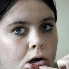 Girl suffers lip piercing nightmare