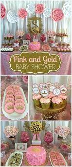 Pink And Gold Baby Shower Baby Shower Royalty Baby Shower Catch My Party Royalty Baby Shower Pink Baby Shower Baby Shower Princess