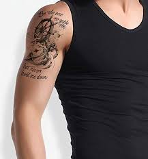 The anchor tattoo has meanings that are far greater than just the sea and the ships that it holds steady. Anchor Tattoo Upper Arm Tattoo Fake Tattoo Disposable Tattoo For Body Th482 Amazon De Beauty
