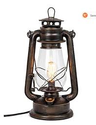 Dimmable Lamp In 2020 Electric Lanterns Lantern Table Lamp Rustic Table Lamps