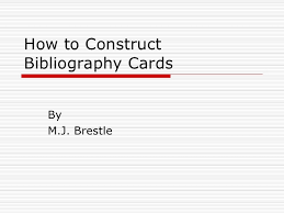With cited sources in your document, you're ready to create a bibliography. Bibliography Cards