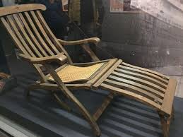 Titanic Artifact Deck Chair Made Of Mahogany And Unidentified Hardwood The Chair Bears A Carved Five Pointed Star The Embl Titanic Deck Chairs Outdoor Chairs