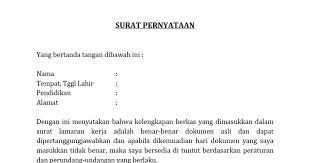 Pas photo berwarna terbaru latar belakang merah ukuran 4 x 6 cm sebanyak 2 (dua) lembar • berkas kelengkapan pendaftaran dimasukkan dalam stopmap warna : Surat Pernyataan Docx Google Drive