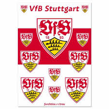 Vfb Stuttgart Aufklebebogen Wappen 10er Set Aufkleber Verschiedener Grosse Sticker Plus Lesezeichen Wir Lieben Fussball New Fancorner