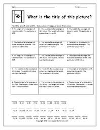Mixing math word problems tests the understanding mathematical concepts, as it forces students to analyze the situation rather than mechanically apply a solution. Solving Equations Word Problems Perimeter By Algebra Funsheets