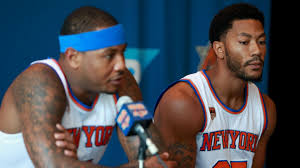 Derrick rose has been traded to the ny knicks for robin lopez, jerian grant, and jose calderon. As Carmelo Anthony Ages Disappearing Derrick Rose Joins A Long List Of Failed Knicks Teammates Sporting News
