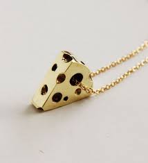 Cheese Pendant Necklace Golden Brass Vintage Etsy Cheese Pendant Amazing Jewelry Pendant Necklace