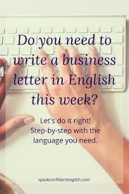 Writing A Business Letter In English Let S Do It Right Business Letter Sample Business Letter Template Business Letter Format
