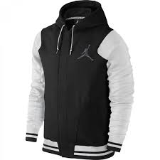 Nike Air Jordan Varsity Hoodie Jacket Sz Xl Blk White Cool Gray Nwt 619439 011 Varsity Hoodie Jacket Jordan Varsity Hoodie Hoodies