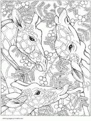 Articles with ocean animals coloring pages pdf tag animals to. 100 Animal Coloring Pages For Adults Difficult
