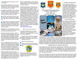 Welcome to the united states air force. 2018 Water Quality Report Luke Air Force Base Article Display