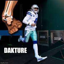 Dallas cowboys quarterback dak prescott was going through his warm up routine — before he became the internet's. Dallas Cowboy Qb Dak Prescott Ankle Injury Diagnosed Memes