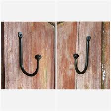 Large Ball End Wall Hook Hand Forged Wrought Iron In 2020 Wall Hooks Wrought Iron Country House Decor