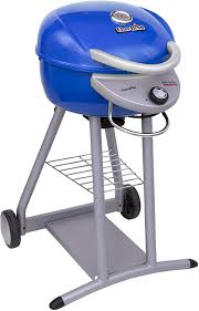 This ensures your barbecued food is up to 50 % juicier whilst using up to 30 % less gas, giving you the kind of flawless temperature control unmatched by any other barbecue. Amazon Com Char Broil 20602107 01 Patio Bistro Tru Infrared Electric Grill Blue Garden Outdoor