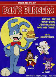 Bon's Burgers Poster (1974) | The Walten Files | Know Your Meme