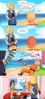 Post 4144917: Android_18 Dragon_Ball_(series) Good_Launch Krillin Launch  Master_Roshi Nortuet Turtle comic