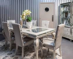 Aico living room furniture sets. Hollywood Loft Frost 8 Pc Dining Set By Aico Home Living Room Dining Dining Room Table