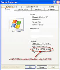 How To Know Your System's Maximum Ram Usage And The Issue Of Windows Xp Not  Recognizing Full Ram Capacity | Megaleecher.net