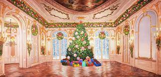 Garden Ballroom Christmas Perfect For Holiday Favorites Such As The Nutcracker Annie And Achristmascarol Backdrops Anime Christmas Episode Backgrounds