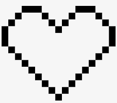 Pixel art uses various blocks in minecraft to create pictures. Top Images For Zelda Heart Pixel Art Minecraft On Picsunday Black And White Pixel Heart Transparent Png 500x400 Free Download On Nicepng