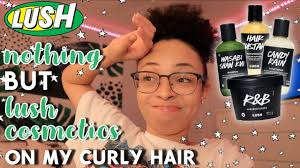 Differences between hair serum & hair oil: Using Only Lush Cosmetics Hair Products On My Curly Hair Aliyah Simone Youtube