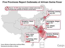 Chart The Spread Of African Swine Fever Across China