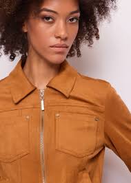 Giacca donna scamosciata