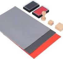 PATIKIL Hojas De Sellos De Goma, 3 Piezas 11.7X8.3" Bloque De