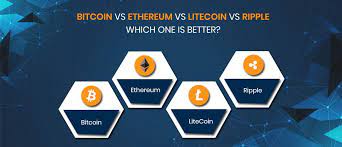Bitcoin Vs Ethereum Vs Litecoin Vs Ripple Which One Is Better Blockchain Technology Bitcoin Fiat Money