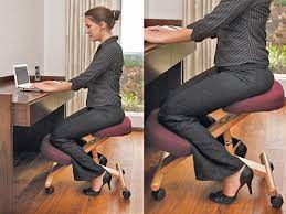 Ergonomic Kneeling Chair I Tried One Back In The 80 S Or Early 90 S Just Made My Knees Hur Kneeling Chair Ergonomic Kneeling Chair White Wooden Rocking Chair