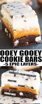 Easy Cookie Bars Recipe Composed Of 5 Layers And Made With Simple Ingredients These Dessert Bars Are Packed With Bars Recipes Dessert Bars Dessert Bar Recipe