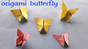 Cukup sekian dulu ya, ragam cara membuat kerajinan dari kertas. How To Make Origami Butterfly For Wall Hangings Origami Kupu Kupu Hiasan