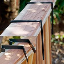 Windowbox.com offers a wide selection of planter holders for decks or balconies to mount window boxes from all railings, whether wood, iron or aluminum. 2 X 8 Deck Rail Brackets Railing Brackets For Cages Decora Window Boxes Pair