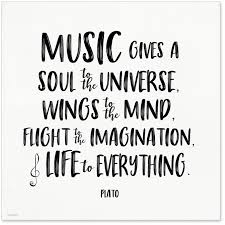 Music Gives A Soul To The Universe Plato Art Print Musical Etsy Plato Quotes Literary Quotes Beautiful Soul Quotes