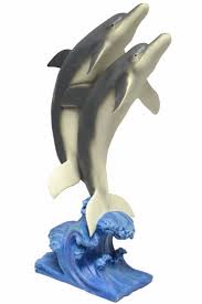 Enjoy free shipping on most stuff, even big stuff. Jumping Dolphin Duo Statue 20 Hand Sculpted Resin Statuary