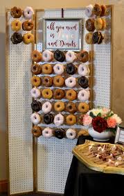 Elegant Wedding Donut Wall My Wedding Reception Ideas Blog Wedding Donuts Donut Wall Wedding Food Bars