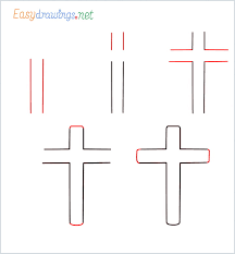 Collection by stephanie maxine • last updated 2 days ago. How To Draw A Cross Step By Step 5 Easy Phase Video