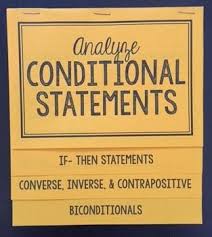 Conditional Statements Geometry Foldable Geometry Foldables Math Interactive Notebook Foldables
