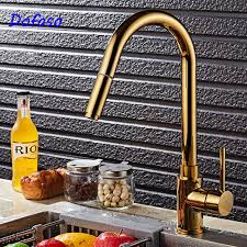 dofaso luxury kitchen sink faucet gold