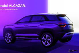 2021 hyundai alcazar india launch on 6th april rivals to tata safari, mg hector & xuv500 suv. Hyundai Alcazar 7 Seater Suv First Official Pictures Released