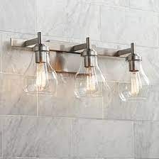 Shop for satin nickel bathroom light fixtures at bed bath & beyond. Brushed Nickel Bathroom Lighting Lamps Plus