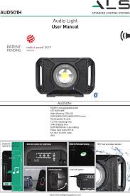 Aud501h Led Audio Light User Manual Aec Lighting Solutions