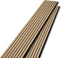 BUBOS Paneles de pared de madera acústica, paquete de 2 paneles de pared de  listones de madera de 94.49 x 12.8 pulgadas, paneles de pared ...