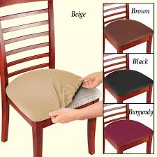 Shop for dining chair covers in slipcovers. Easy Fit Seat Covers Set Of 2 Brown Walmart Com Walmart Com