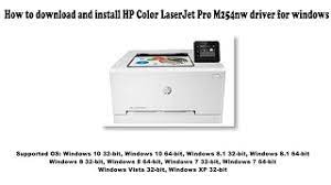 Get simple setup, and print and scan from your phone, with the hp smart app. How To Download And Install Hp Color Laserjet Pro M254nw Driver Windows 10 8 1 8 7 Vista Xp Youtube